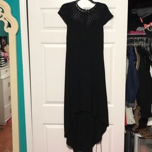 Black high low dress